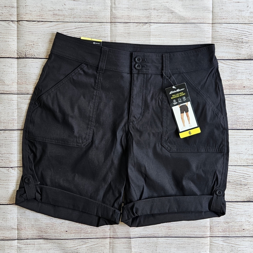 Eddie Bauer Black Bermuda Shorts